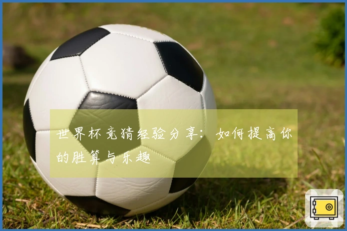 世界杯竞猜经验分享：如何提高你的胜算与乐趣