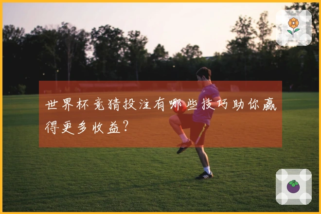 世界杯竞猜投注有哪些技巧助你赢得更多收益？
